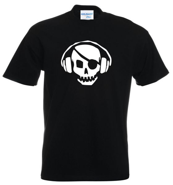summer o neck teenage dj skull crossbones headphones clubbing phones mens dance pirate tee sport hooded sweatshirt hoodie men t shirt